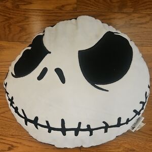 Disney Black and White Skull Pillow - Jack Skellington